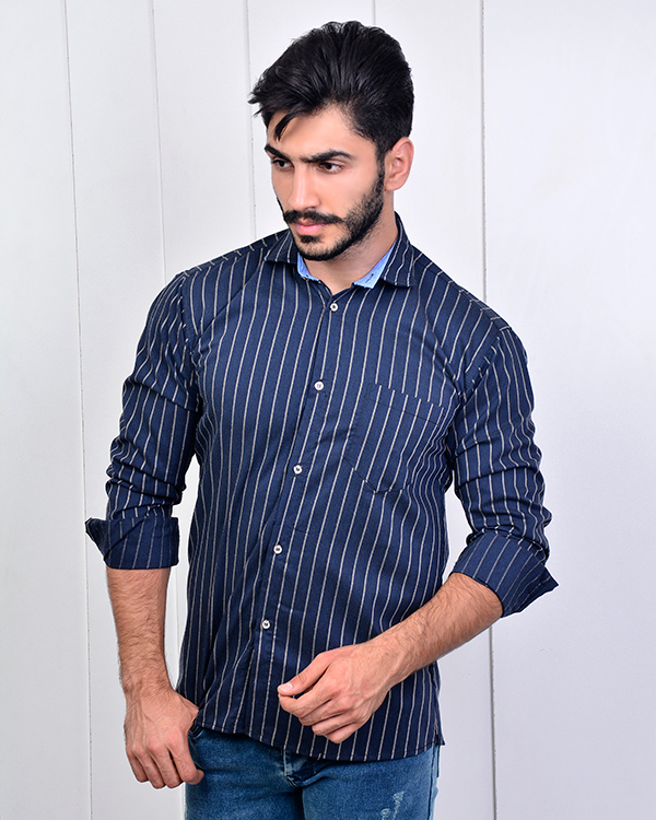 پیراهن مردانه راه راه مدل2875