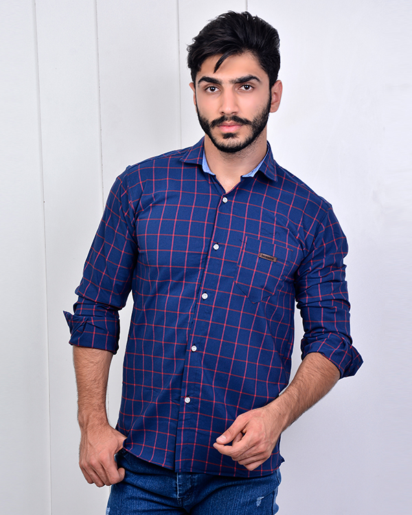پیراهن مردانه چهارخانه مدل 2878