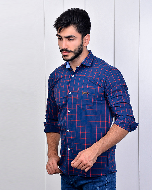 پیراهن مردانه چهارخانه مدل 2878