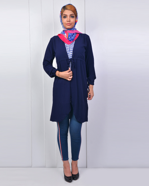 مانتو نخی سایز بزرگ مدل 2852
