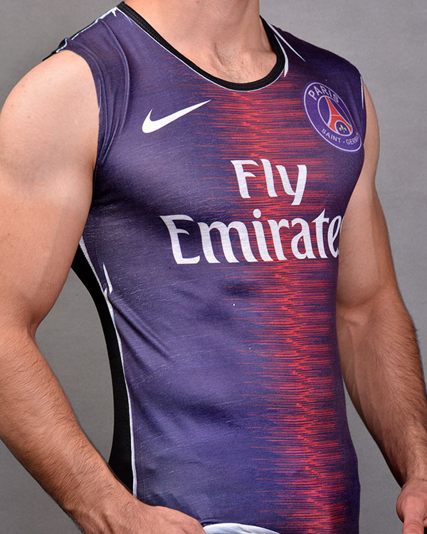  ست رکابی و شلوارک ورزشی مردانه Paris S G مدل 2800
