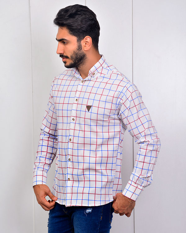 پیراهن مردانه چهارخانه مدل 2780