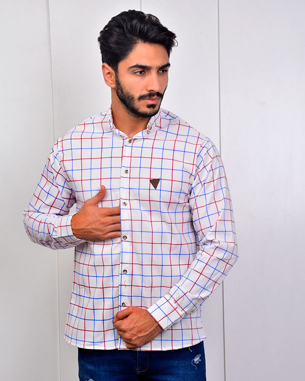 پیراهن مردانه چهارخانه مدل 2780