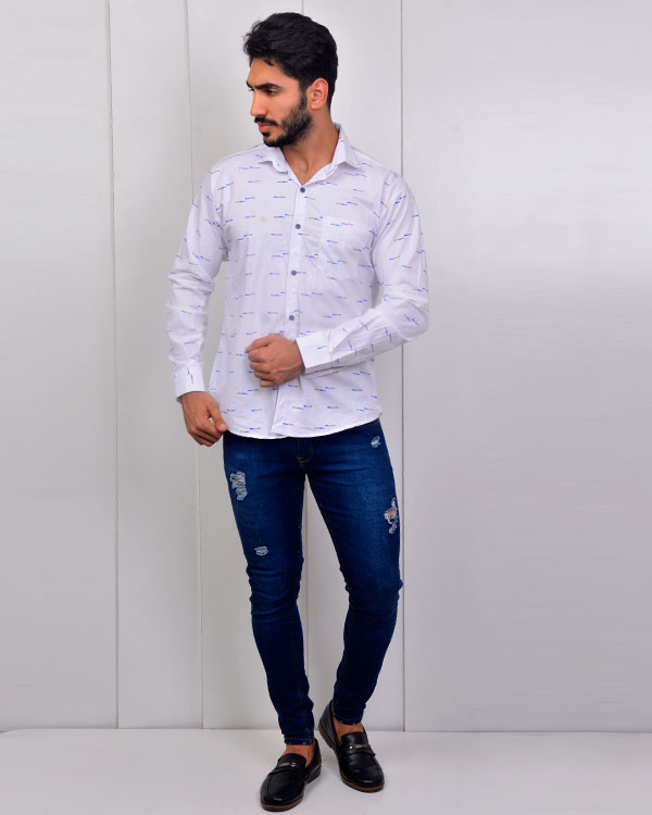 پیراهن مرانه طرح دار مدل 2789