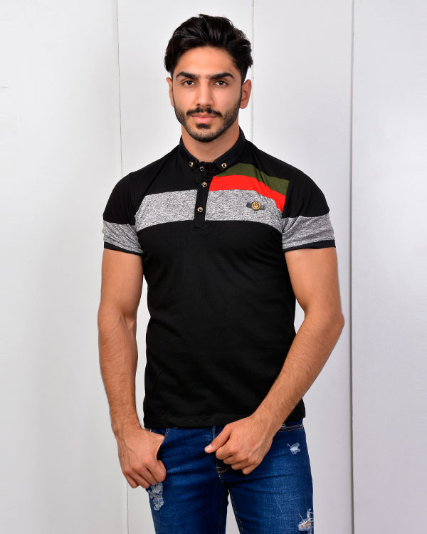 پولوشرت مردانه تکه دار مدل 2771
