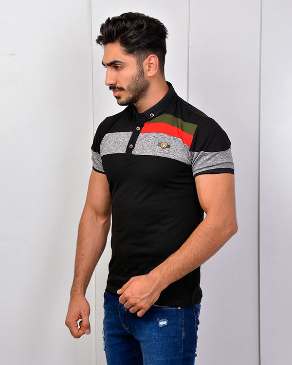 پولوشرت مردانه تکه دار مدل 2771