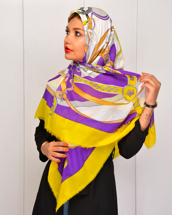 روسری طرح دار مدل 2698