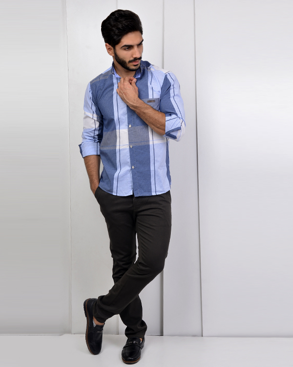 پیراهن مردانه دورنگ مدل 2594