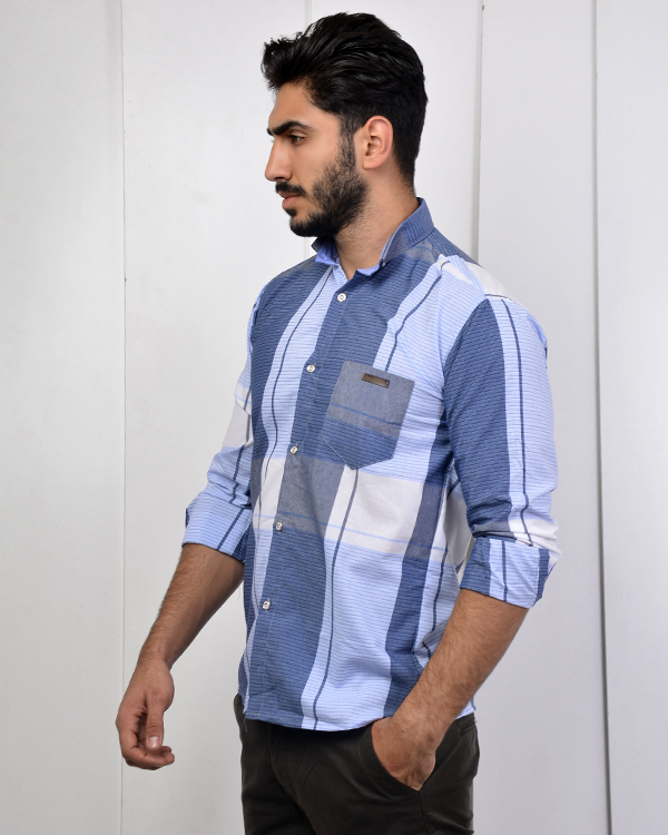 پیراهن مردانه دورنگ مدل 2594