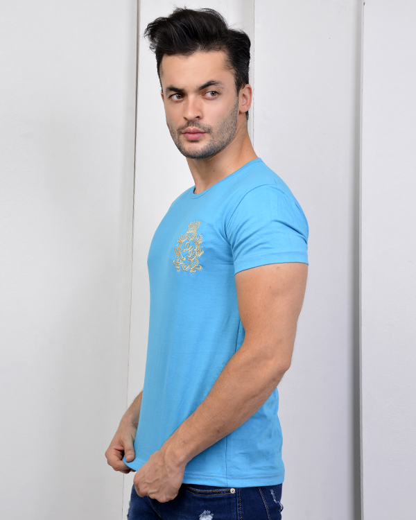 تی شرت رنگی ساده مدل 9671