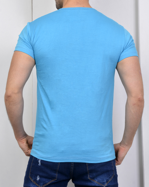 تی شرت رنگی ساده مدل 9671