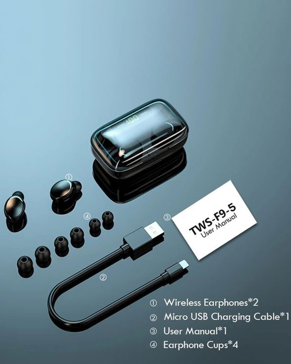 هندزفری بلوتوثی و هدفون بی‌سیم ویژه TWF9-5مدل 3687