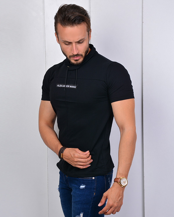 تی شرت یقه شالی مدل 2448