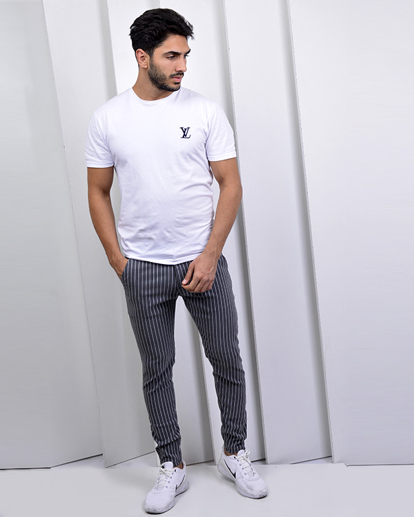 شلوار راه راه ورساچ مدل 2359