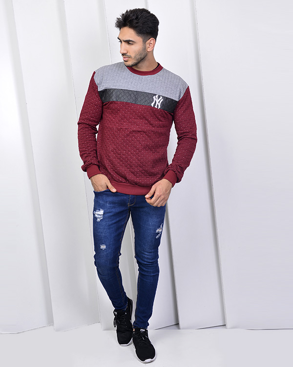 تی شرت پاییزه یقه گرد مدل 2346