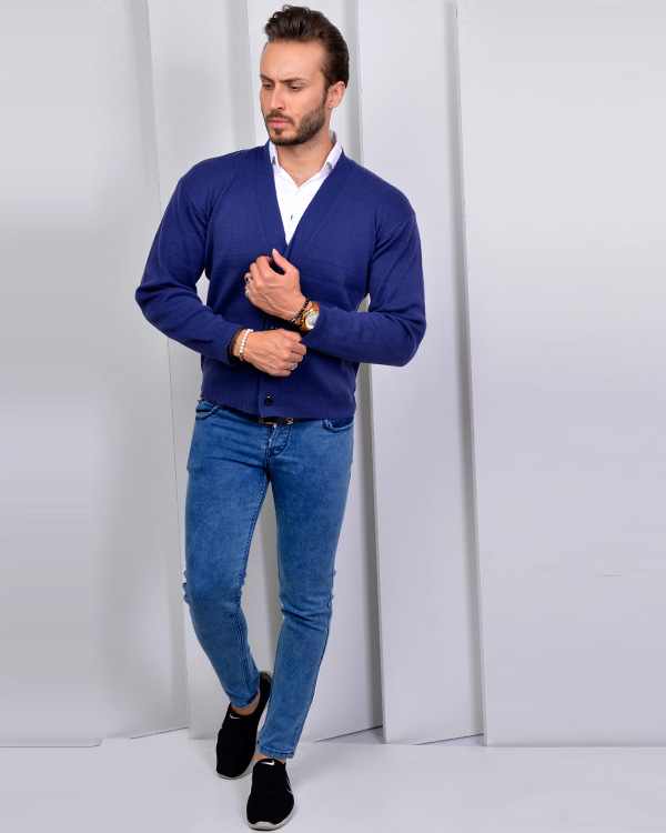 ژاکت مردانه دکمه دار مدل 2244