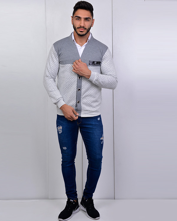 ژاکت مردانه نخ و پنبه مدل 2232