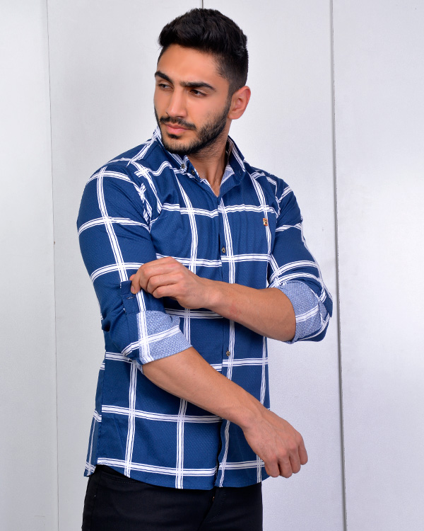 پیراهن مردانه سه خط مدل 2210