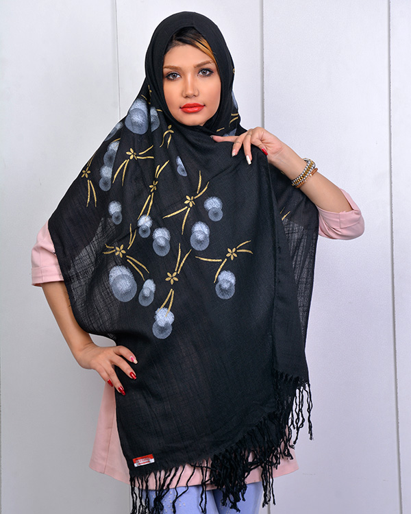 شال پاییزه طرح دار مدل 2154