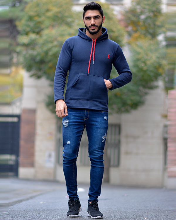 هودی کلاه دار POLOمدل 2548