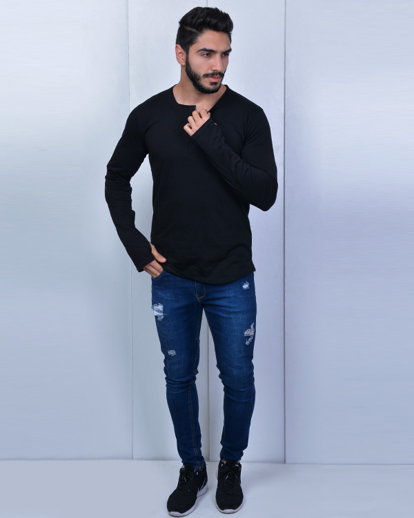 تی شرت مردانه ساده مدل 2061
