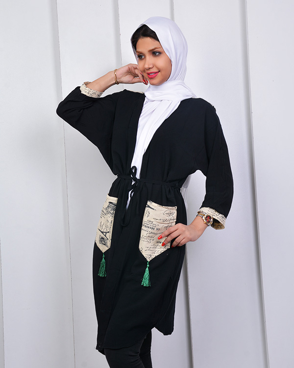 مانتو رنانه نخی مدل 2770