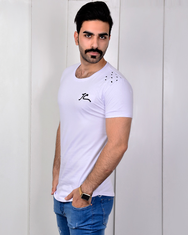تی شرت یقه گرد زاپ دار مدل 1573