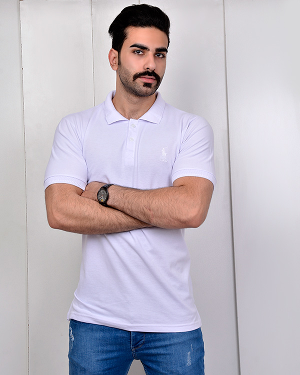 تی شرت یقه دار مردانه پولو مدل 1576