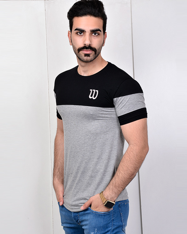 تی شرت یقه گرد مردانه مدل 1616