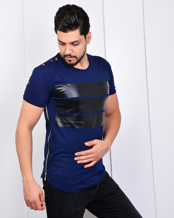 تی شرت یقه گرد مدل 1665