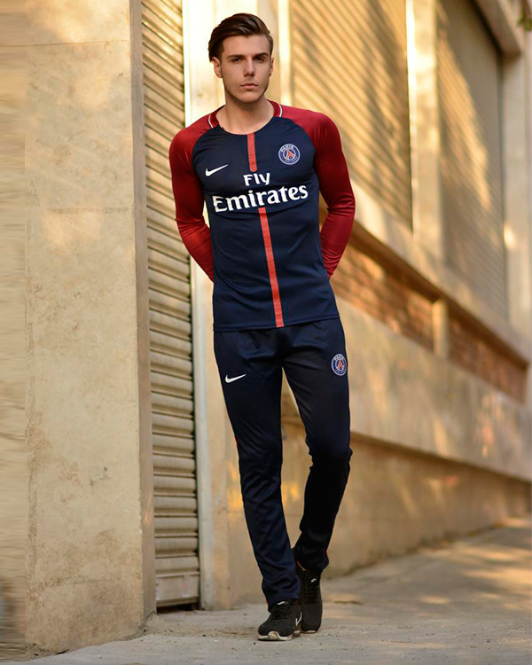 ست ورزشی مردانه Paris S Germain آستین بلندمدل5813