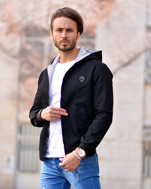 سوئیشرت مردانه جین aston مدل 4048