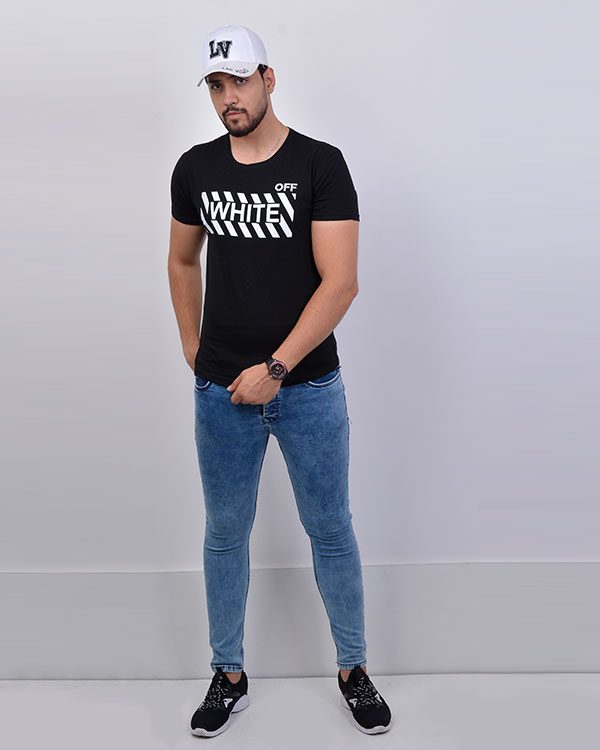 تی شرت مردانه یقه گرد Off White 1925