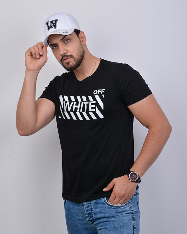 تی شرت مردانه یقه گرد Off White 1925