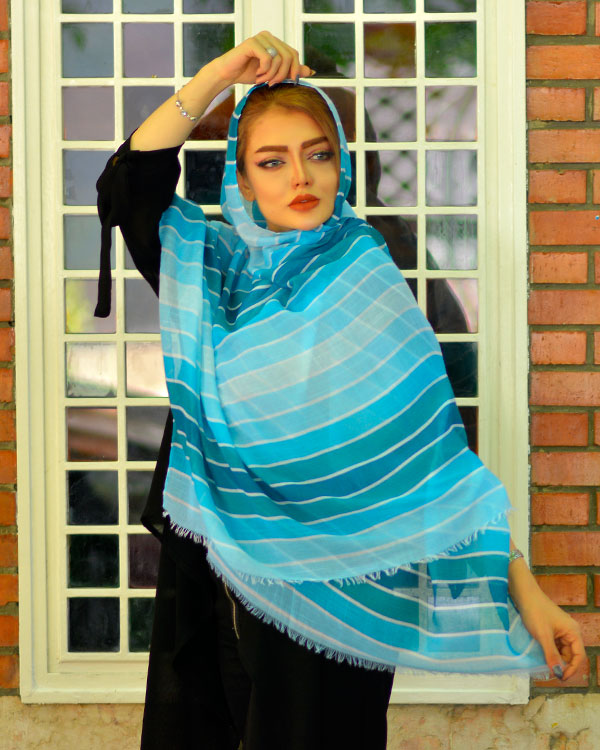 شال نخی راه راه مدل 2140
