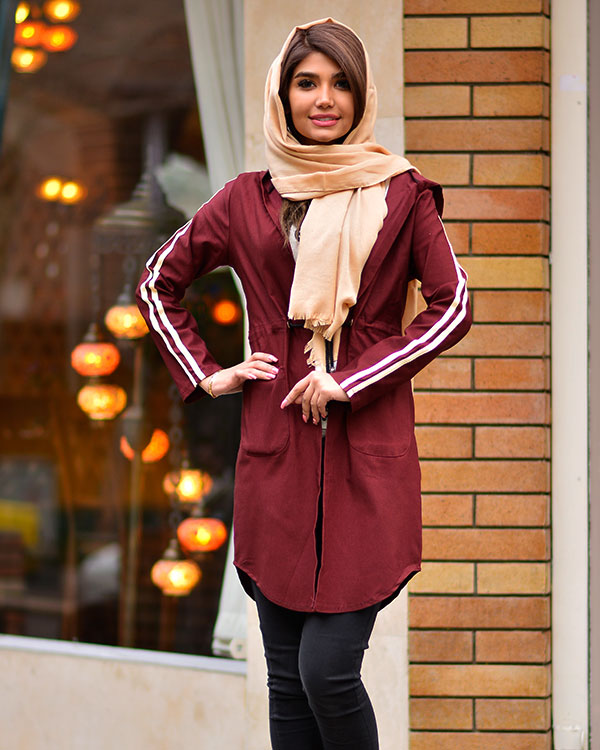 مانتو کلاه دار MARAL مدل 5170