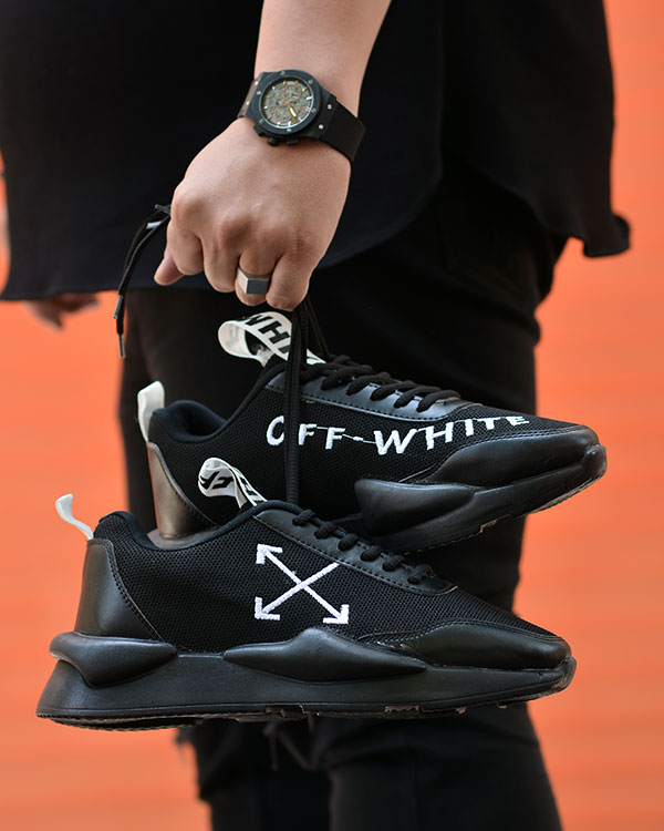 کفش مردانه OFF WHITE مشکی مدل 5542
