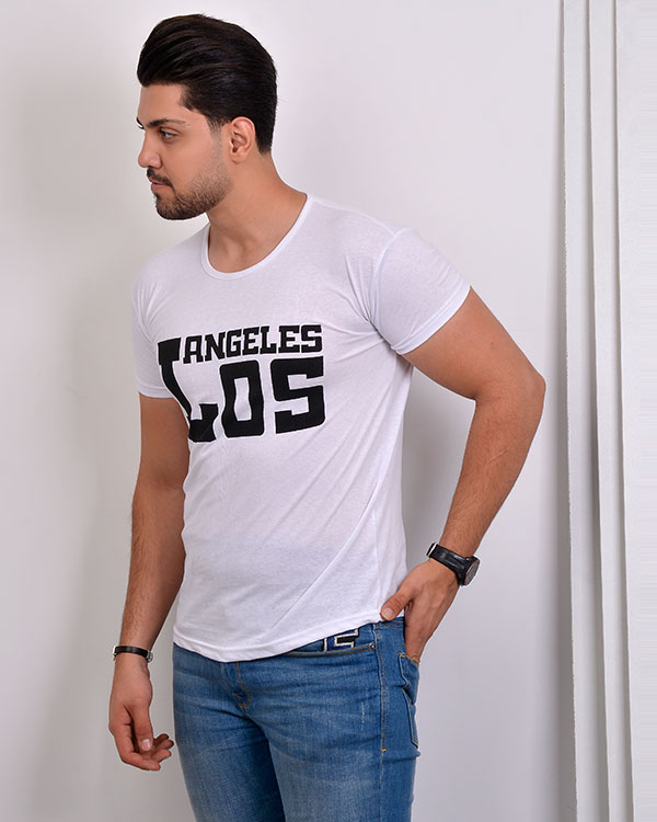 تی شرت مردانه یقه گرد لس آنجلس 2193