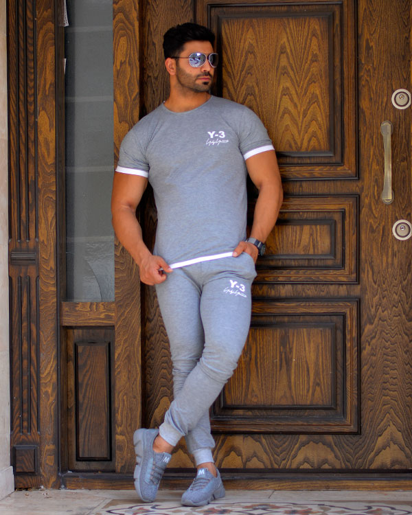 ست مردانه طوسی مدل 2541