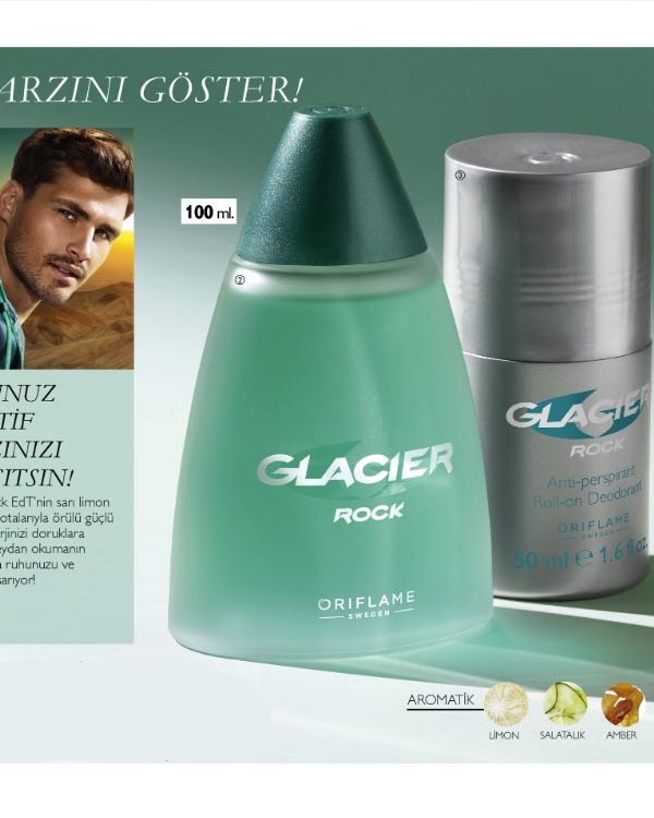 مام رول عطری مردانه Glacier Rock اوریفلیم