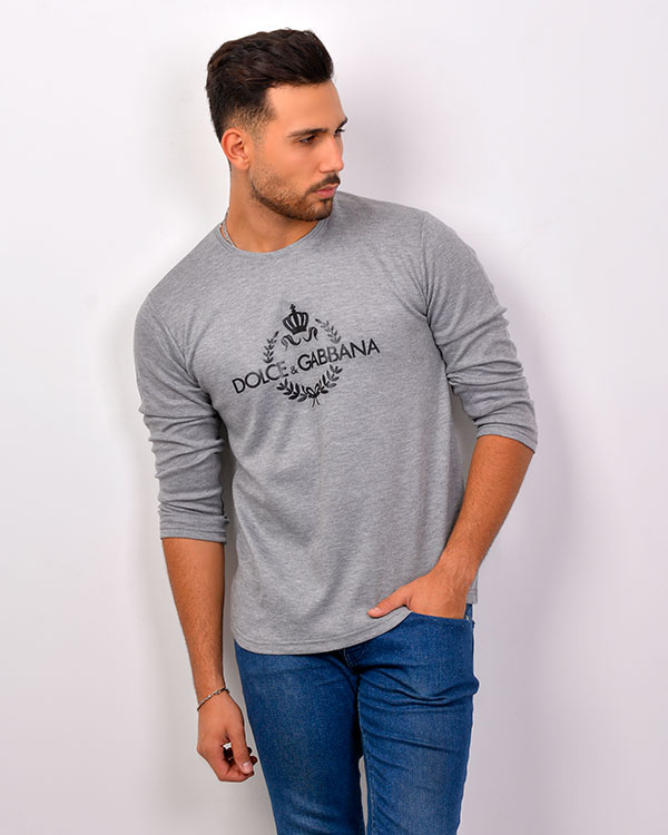تی شرت پاییزه نخ و پنبه D&G مدل 2504