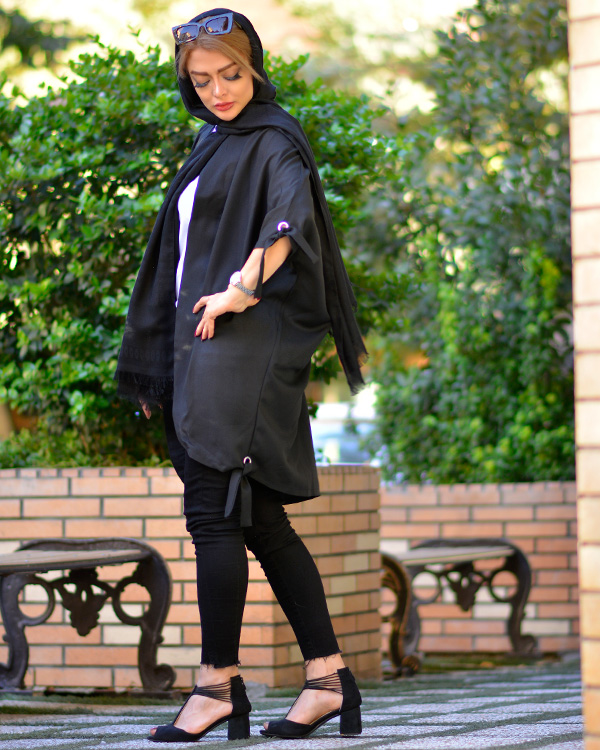 مانتو عبایی طرح تینا مدل 9256
