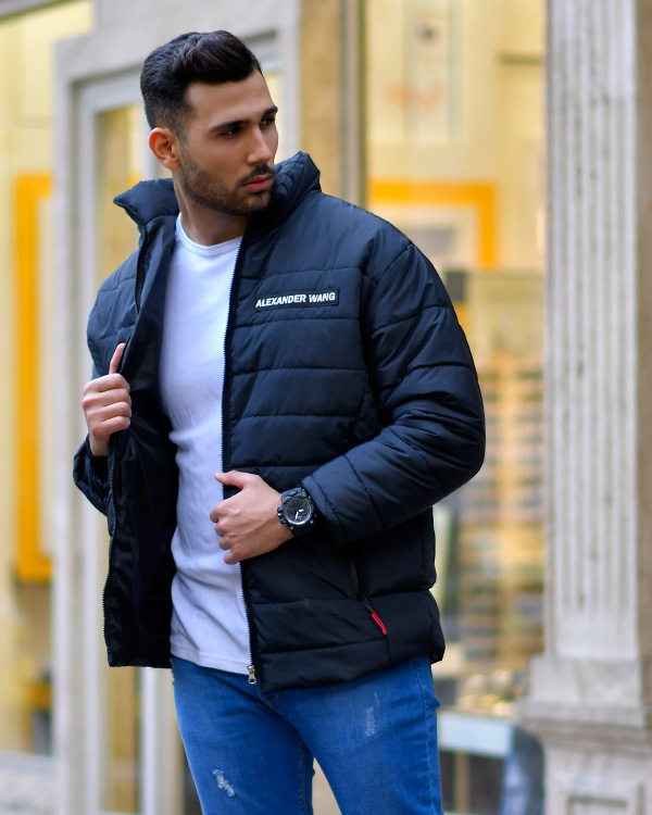 کاپشن مردانه شمعی alexander wang مدل2718
