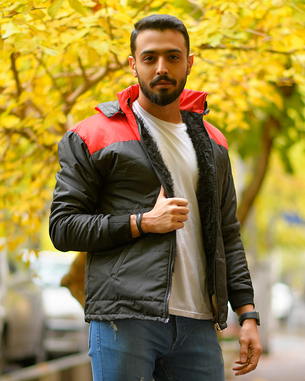 کاپشن توخزدار مردانه مدل 7422