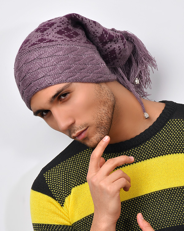 کلاه بافت ریش دار مدل 2929