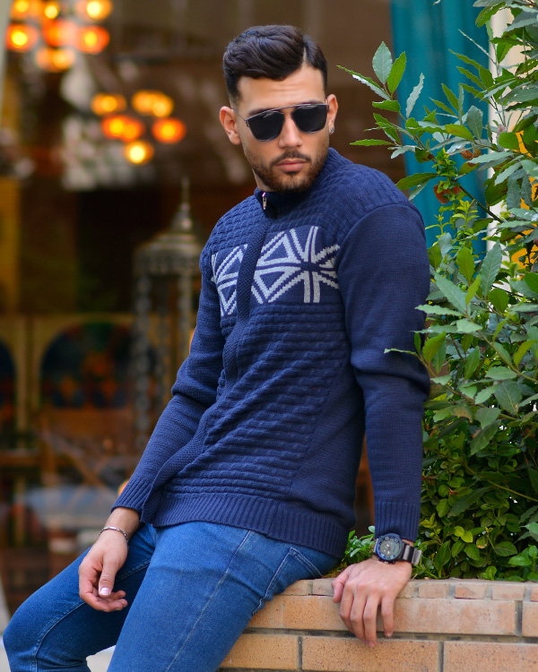 سوئیشرت مردانه طرح DEMRA مدل 2528