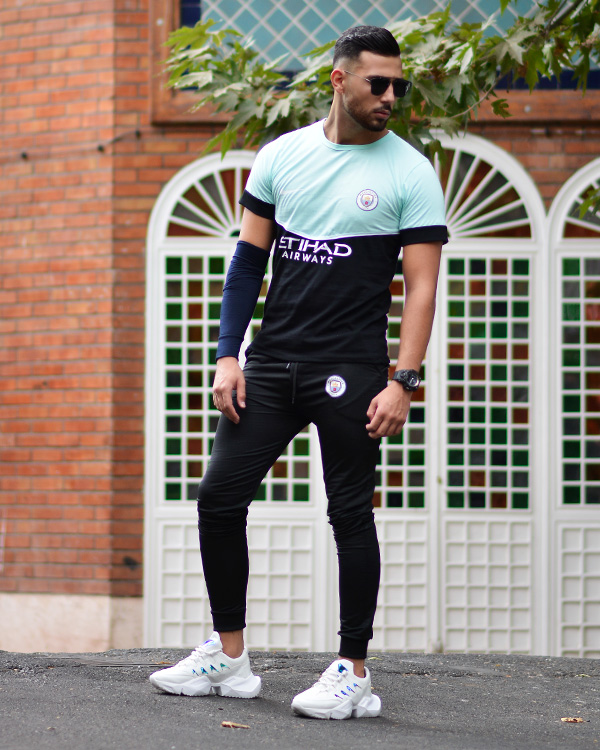 ست تیشرت و شلوار مدل MANCITY مدل 1015