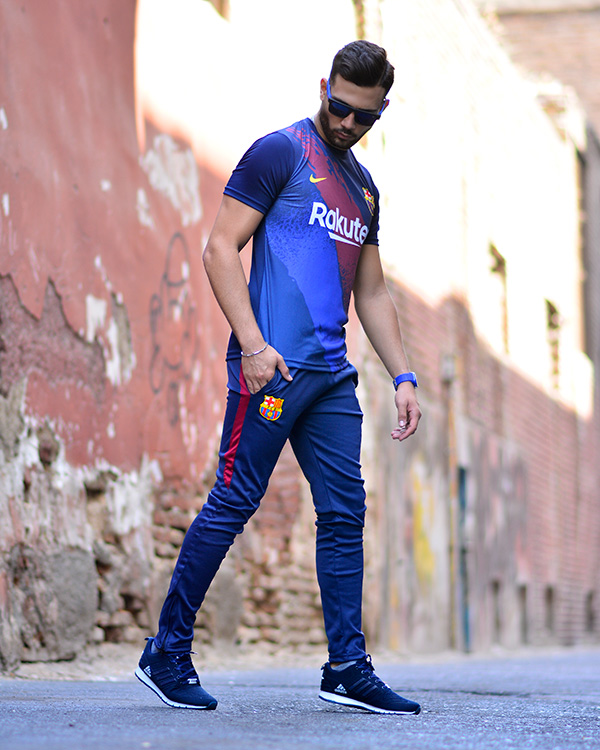 ست تیشرت و شلوار بارسلونا LEOمدل 5210