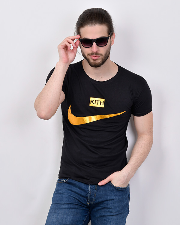تی شرت مردانه نایک طلایی مدل 1090