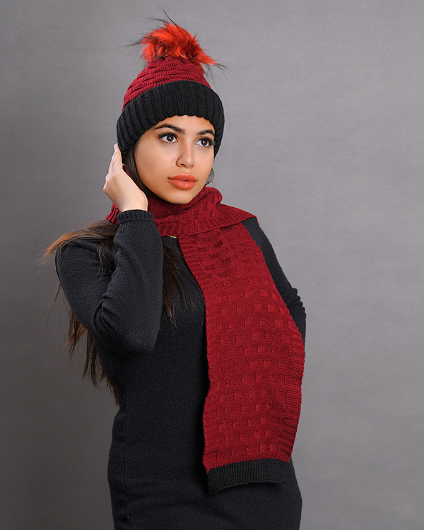 ست شال کلاه دخترانه AYLINمدل 5487